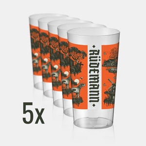 5x Rüdemann Outdoor Becher (orange) - Rüdemann & Ernst GmbH